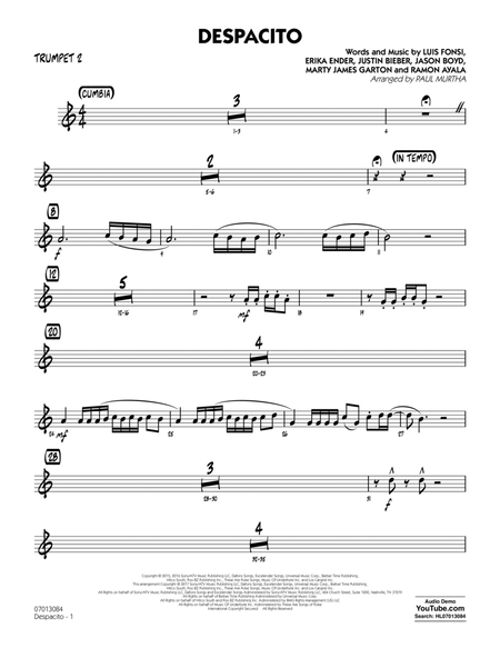 Despacito (arr. Paul Murtha) - Trumpet 2