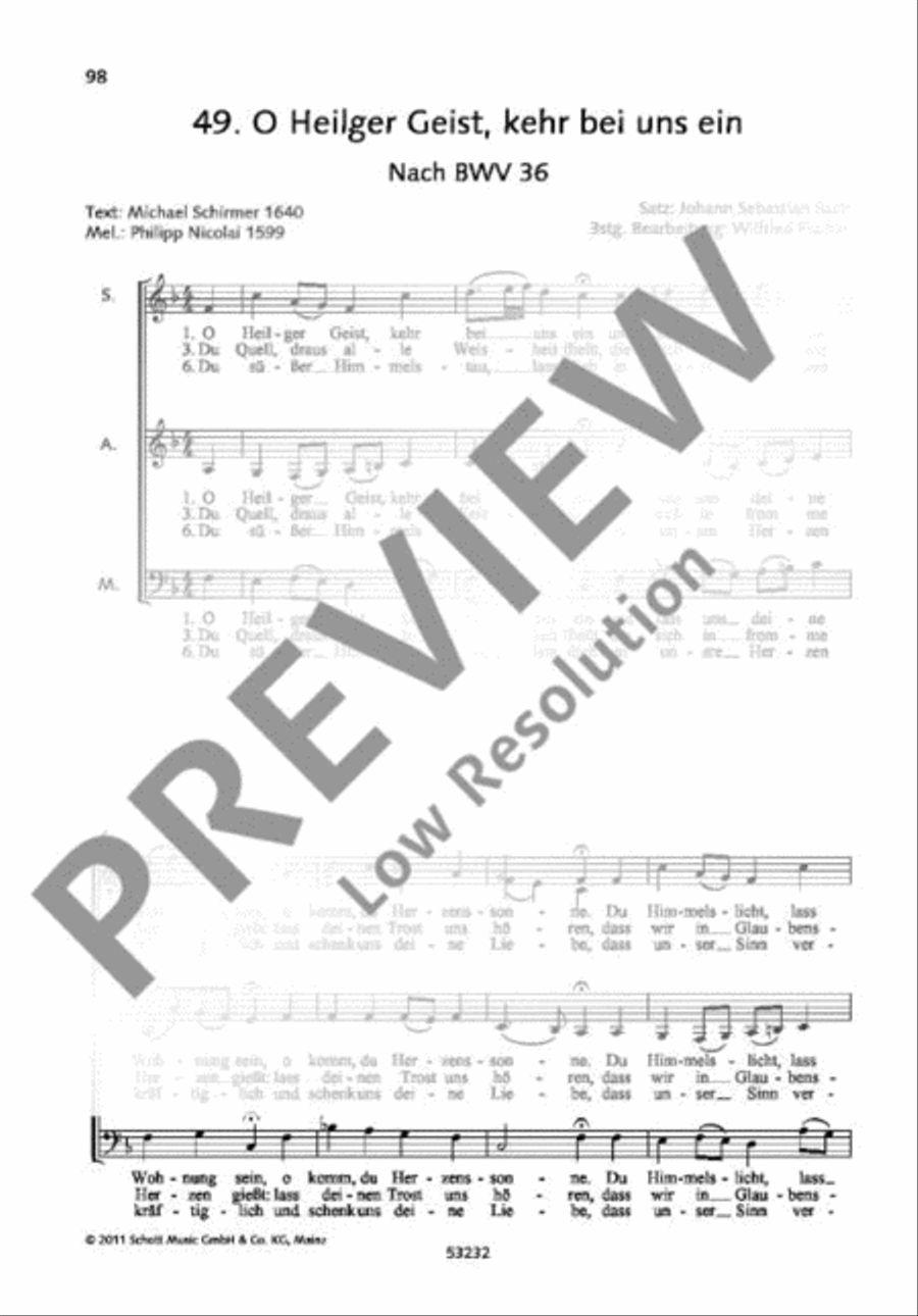 O Heiliger Geist, kehr bei uns ein A Cappella scores gallery preview page 2