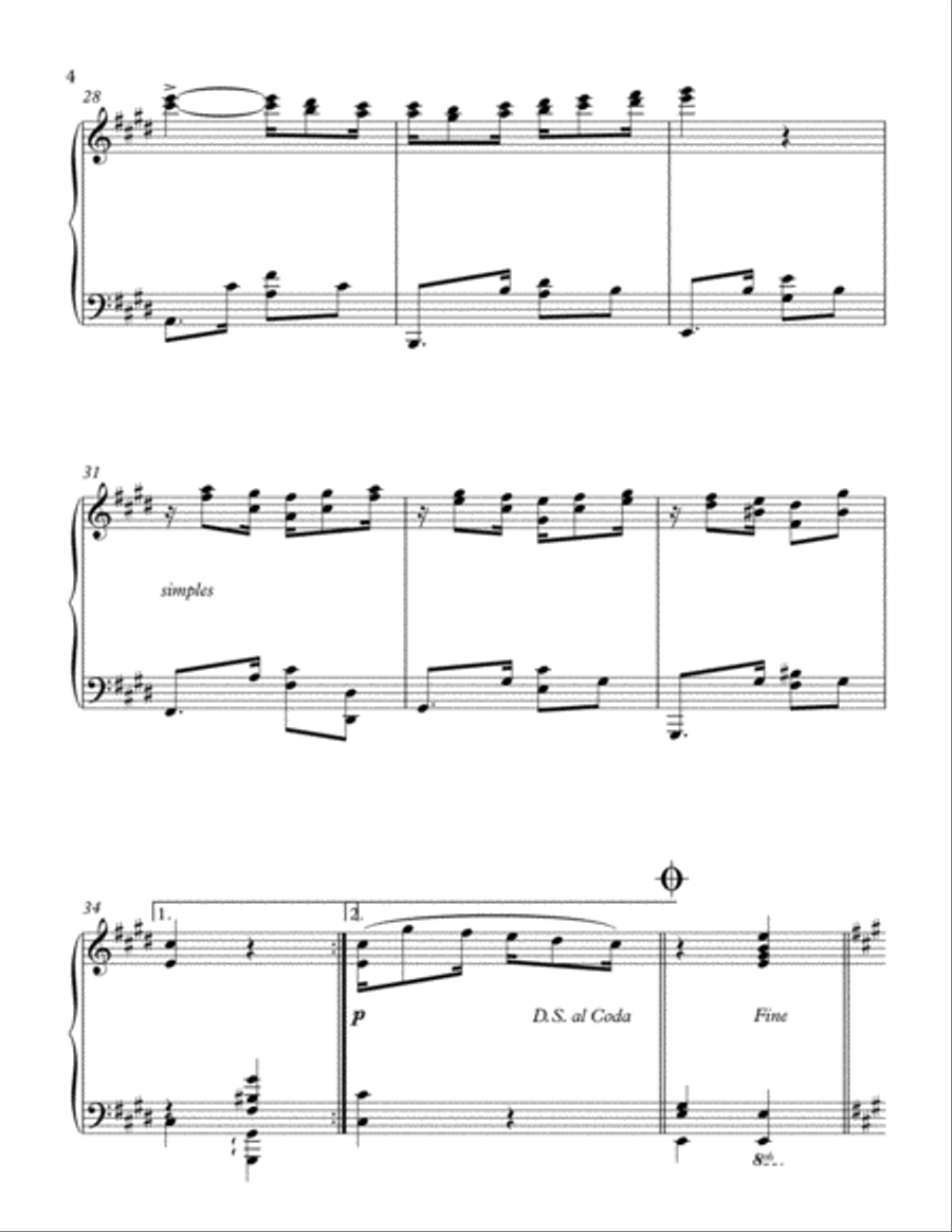 NOVE DE JULHO Piano Solo scores gallery preview page 4