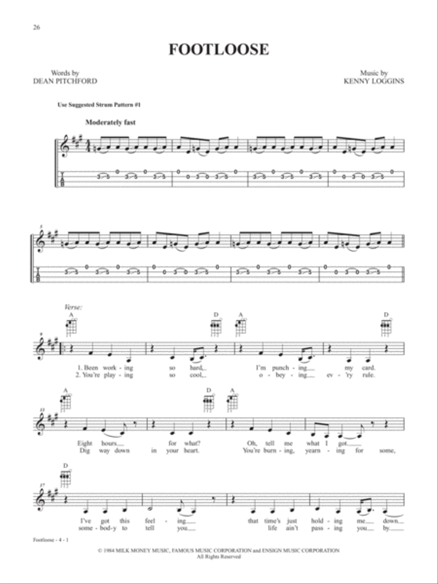 Alfred's Easy Ukulele Songs -- Movie Hits Ukulele scores gallery preview page 5