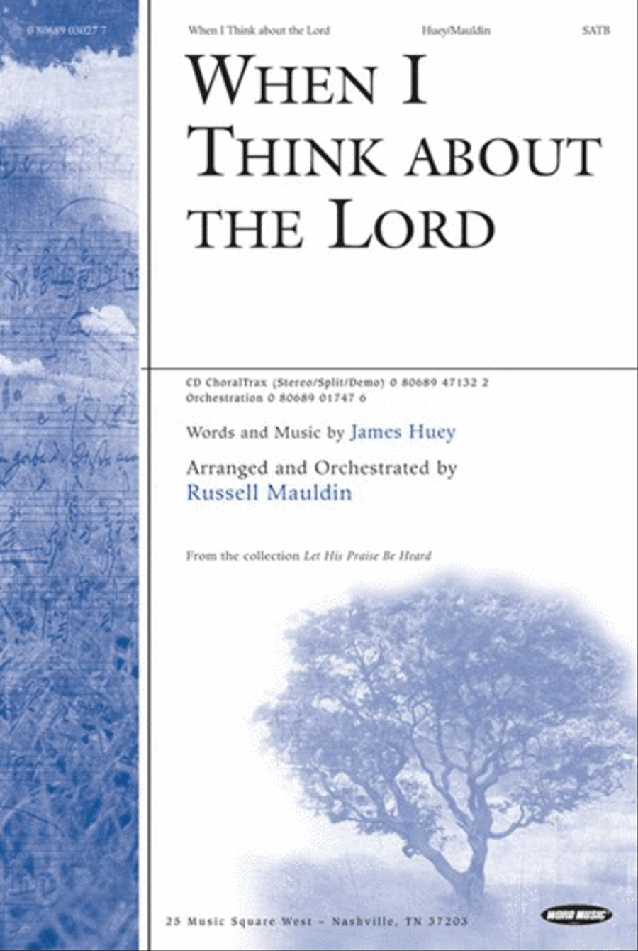 When I Think about the Lord - Anthem 4-Part scores gallery preview page 1