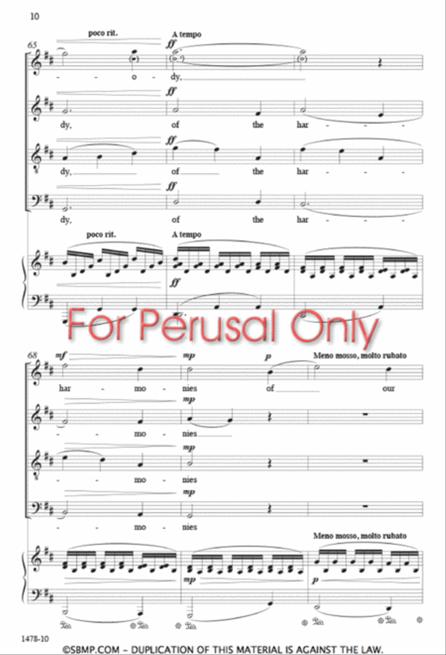 Searching Love - SATB Octavo 4-Part scores gallery preview page 9