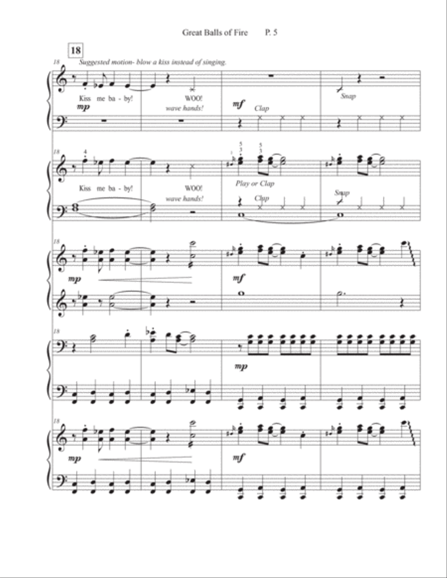 Great Balls Of Fire Piano Method scores gallery preview page 6
