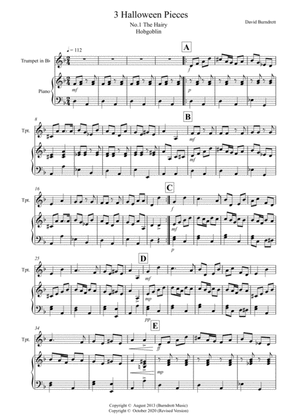 3 halloween Pieces for Trumpet And Piano