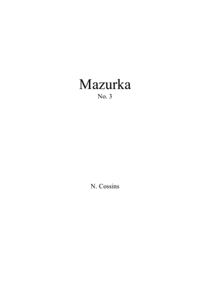 Mazurka No. 3 - N. Cossins (Original Piano Composition)