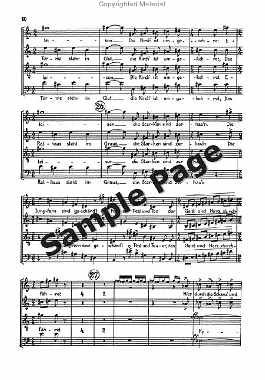 Cantata 2 Alto/chor/2 Pianos 4-Part scores gallery preview page 11