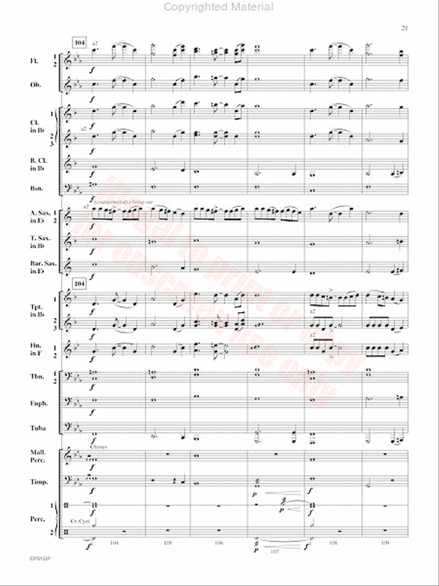 Escape the Lost City Concert Band scores gallery preview page 22