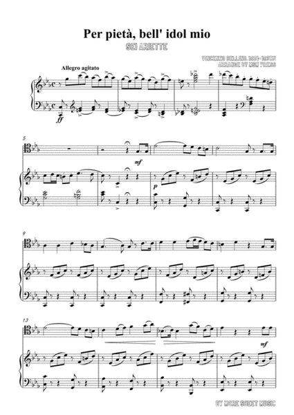 Bellini-Per pietà,bell' idol mio,for Cello and Piano image number null