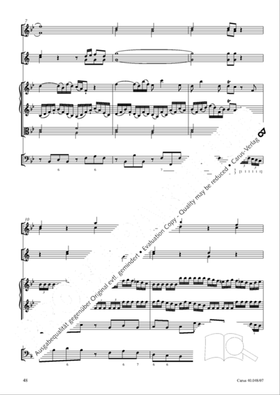 Regina coeli in B-Flat Major, K. 127 4-Part scores gallery preview page 49