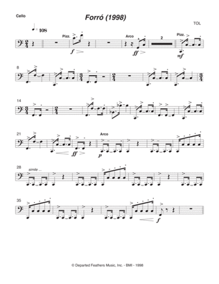 Forró (1998) cello part