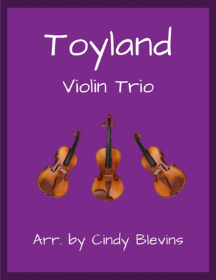 Book cover for Toyland, for Violin Trio