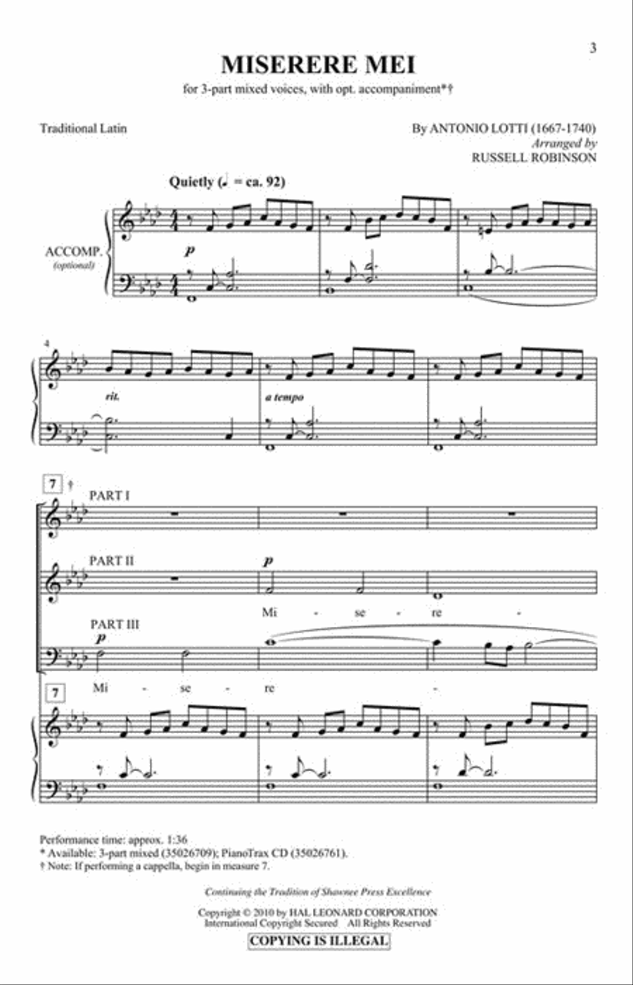 Miserere Mei 3-Part scores gallery preview page 2