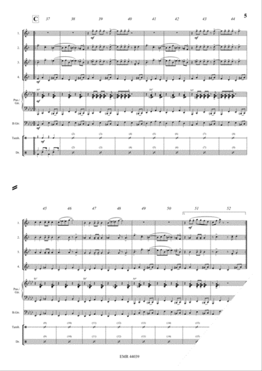 Rockin' All Night Saxophone scores gallery preview page 5