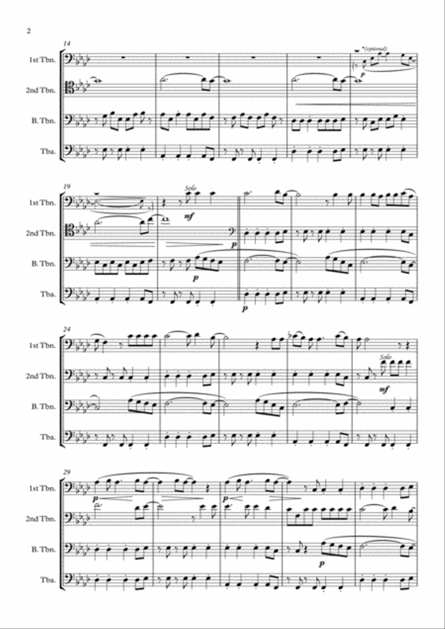 Viva La Vida Viva La Vida Brass Ensemble scores gallery preview page 2