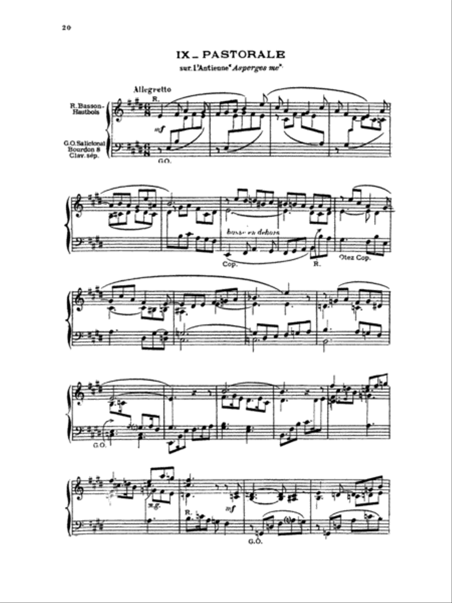 Vierne: Ten Pieces in Different Styles Organ scores gallery preview page 1
