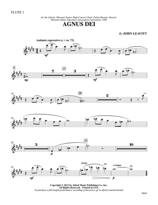 Agnus Dei: Flute