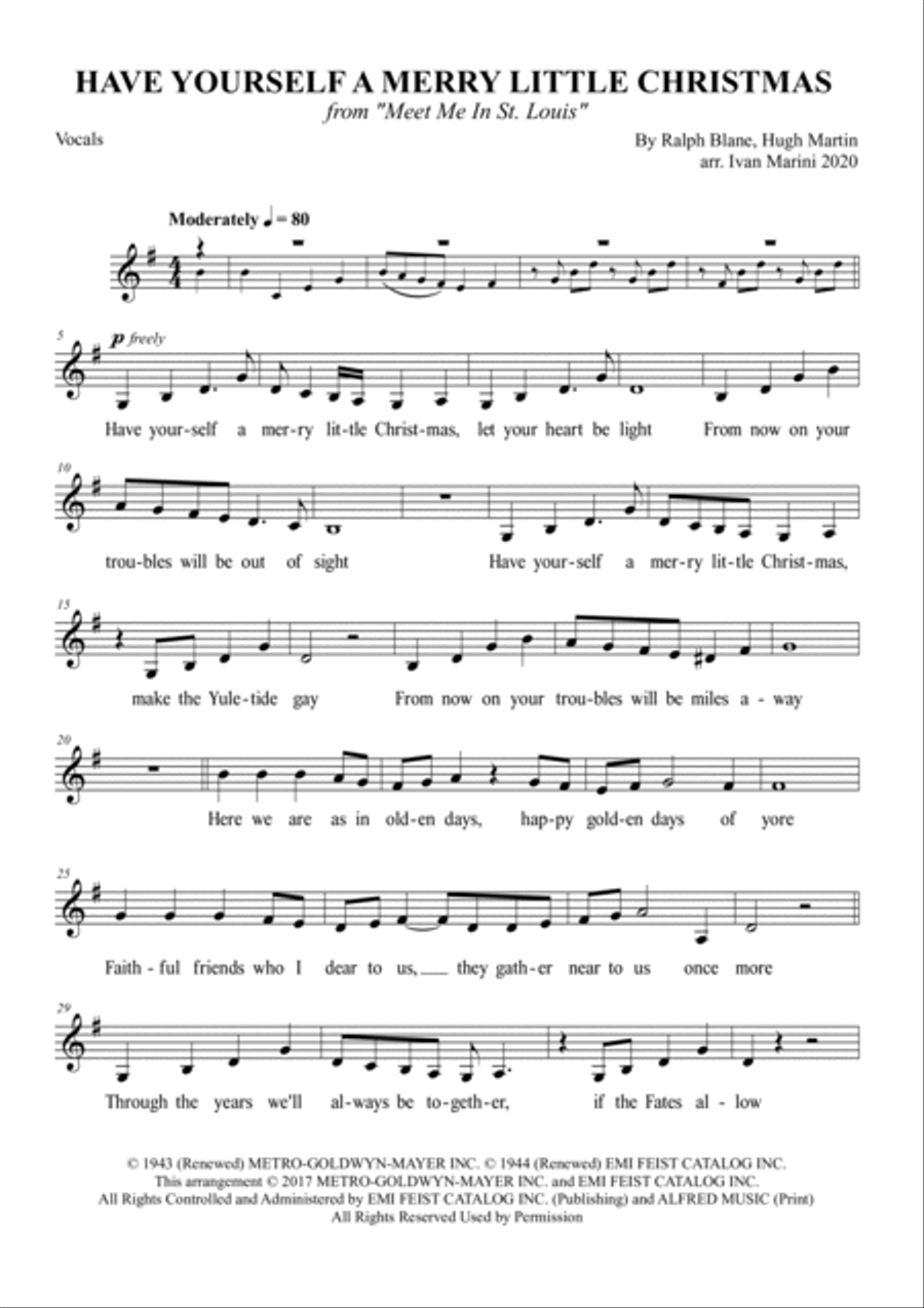 Have Yourself A Merry Little Christmas String Quartet scores gallery preview page 3