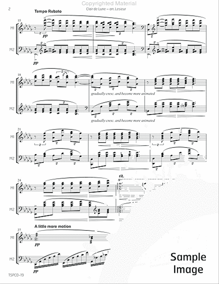 Clair de Lune Marimba scores gallery preview page 5