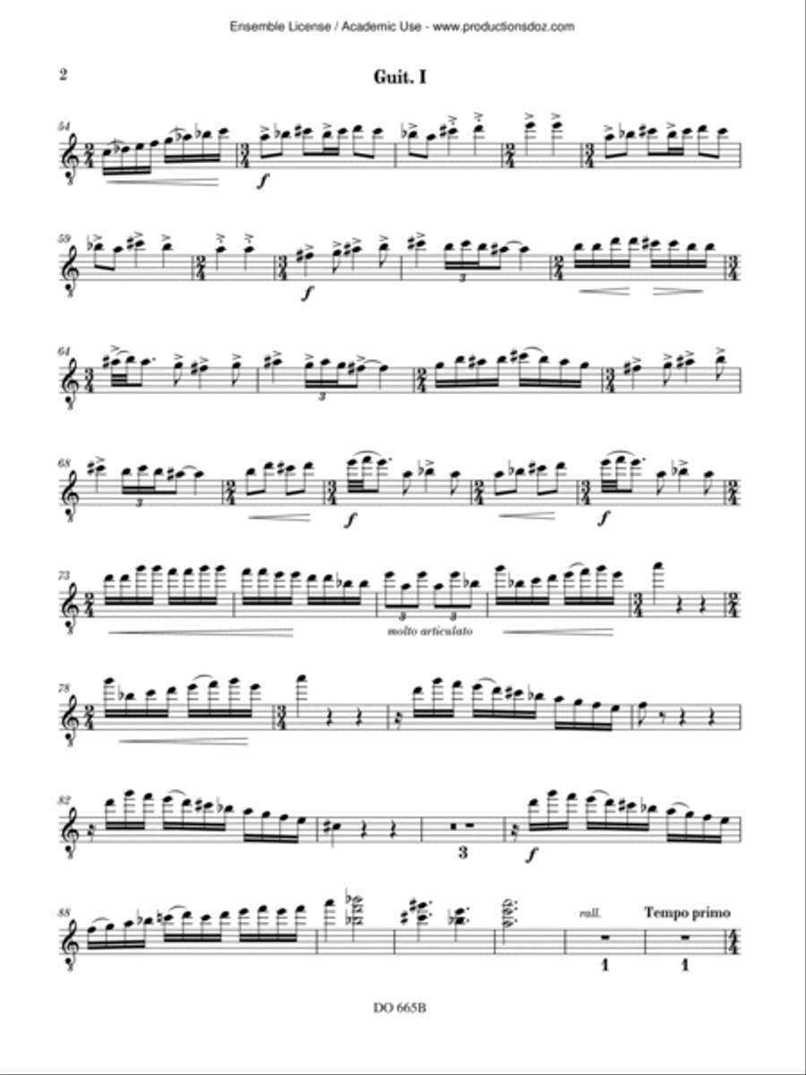 Interchange (guitar parts) Guitar Ensemble scores gallery preview page 4