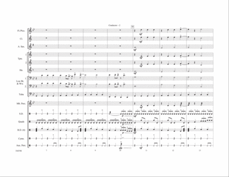 I Kissed a Girl Marching Band scores gallery preview page 3