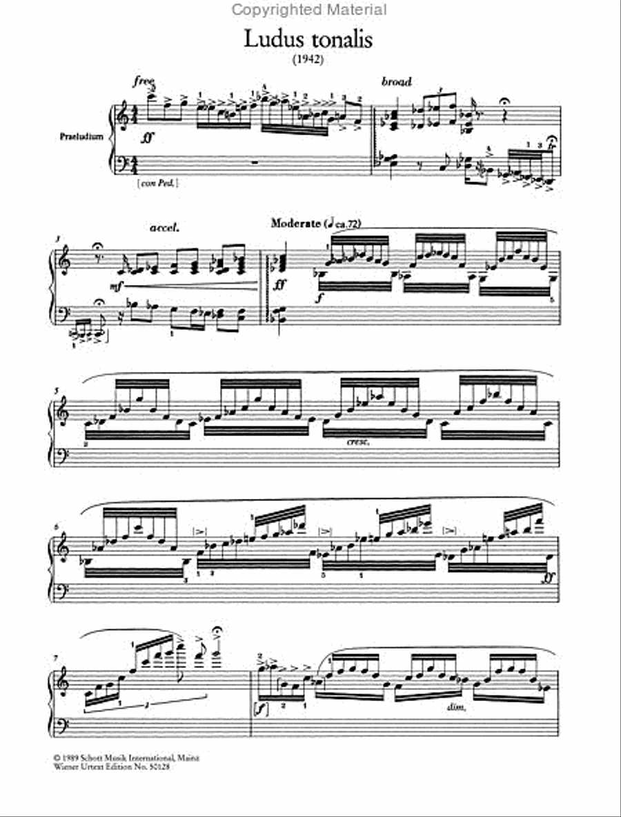 Ludus tonalis (1942), Urtext Chamber Music scores gallery preview page 2