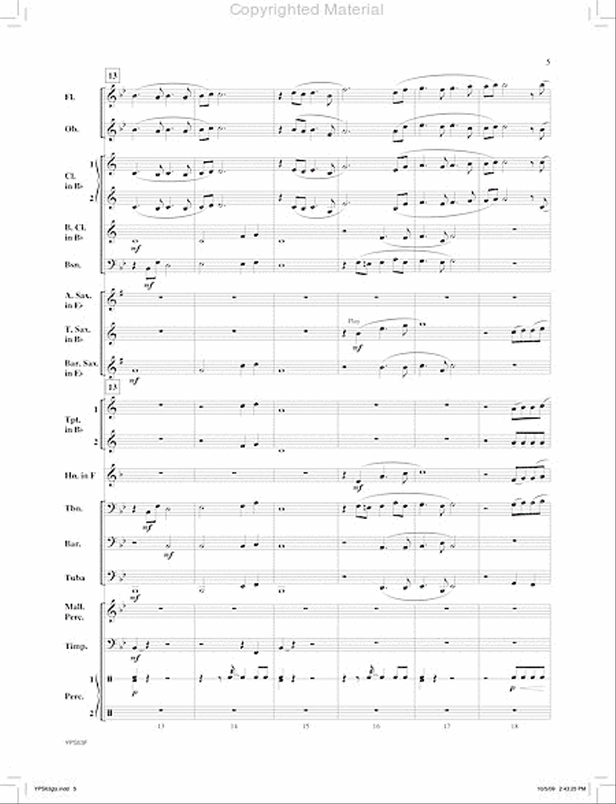 For Our Heroes Concert Band scores gallery preview page 6