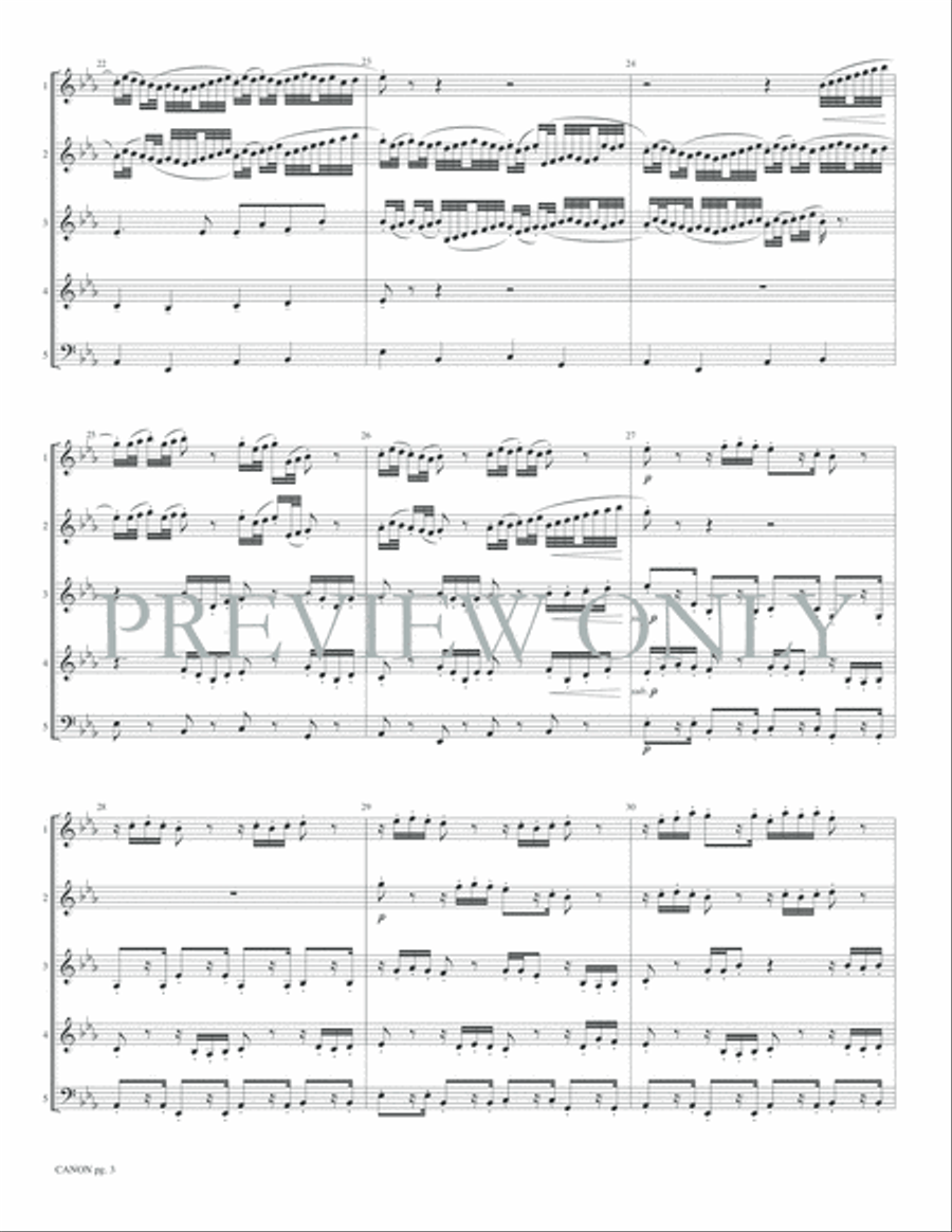 Canon Woodwind Ensemble scores gallery preview page 5