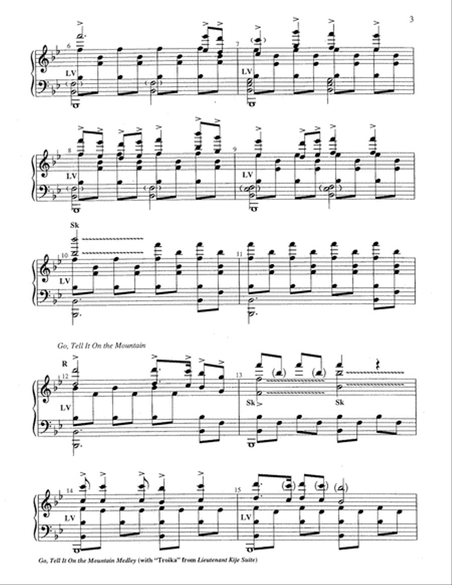 Go, Tell It on the Mountain Medley Orchestra scores gallery preview page 4