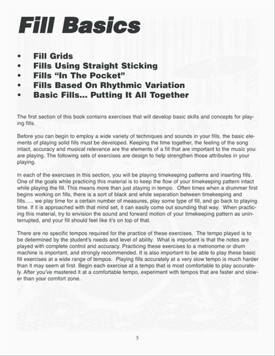 Drum Fills: The Basics and Beyond Drum Set scores gallery preview page 11