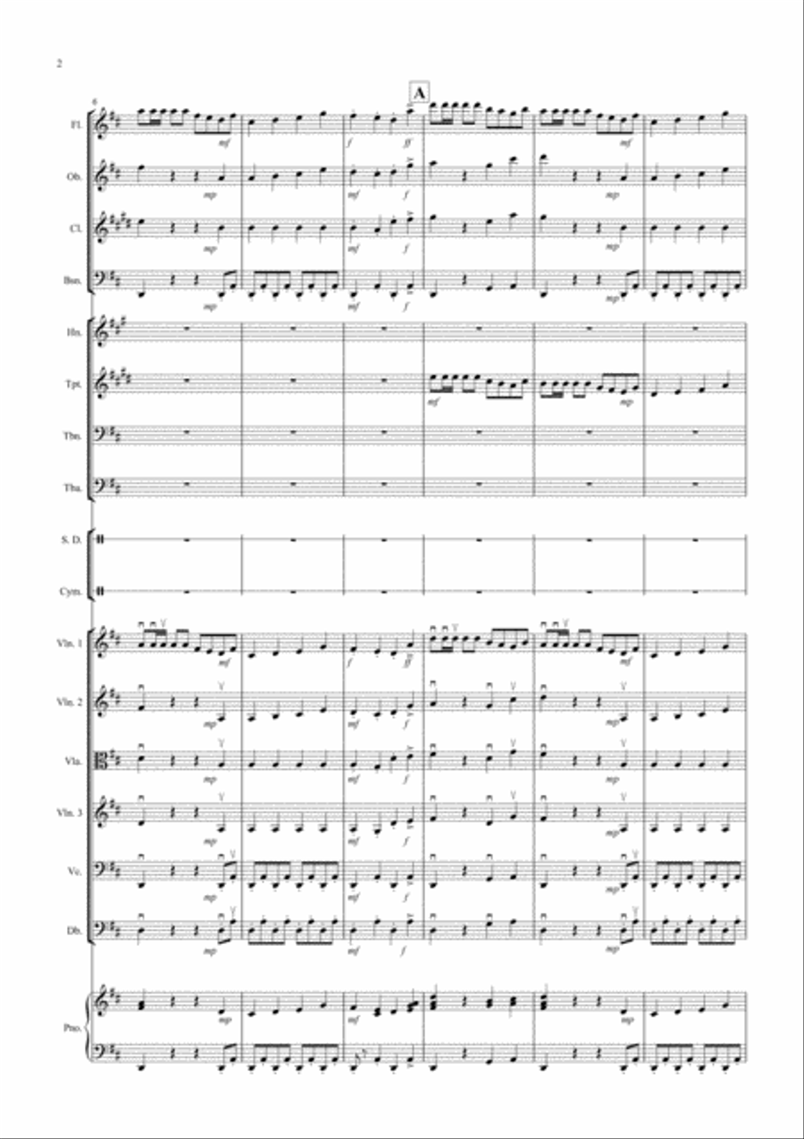 Trepak (Fantasia from Nutcracker) for School Orchestra Full Orchestra scores gallery preview page 2