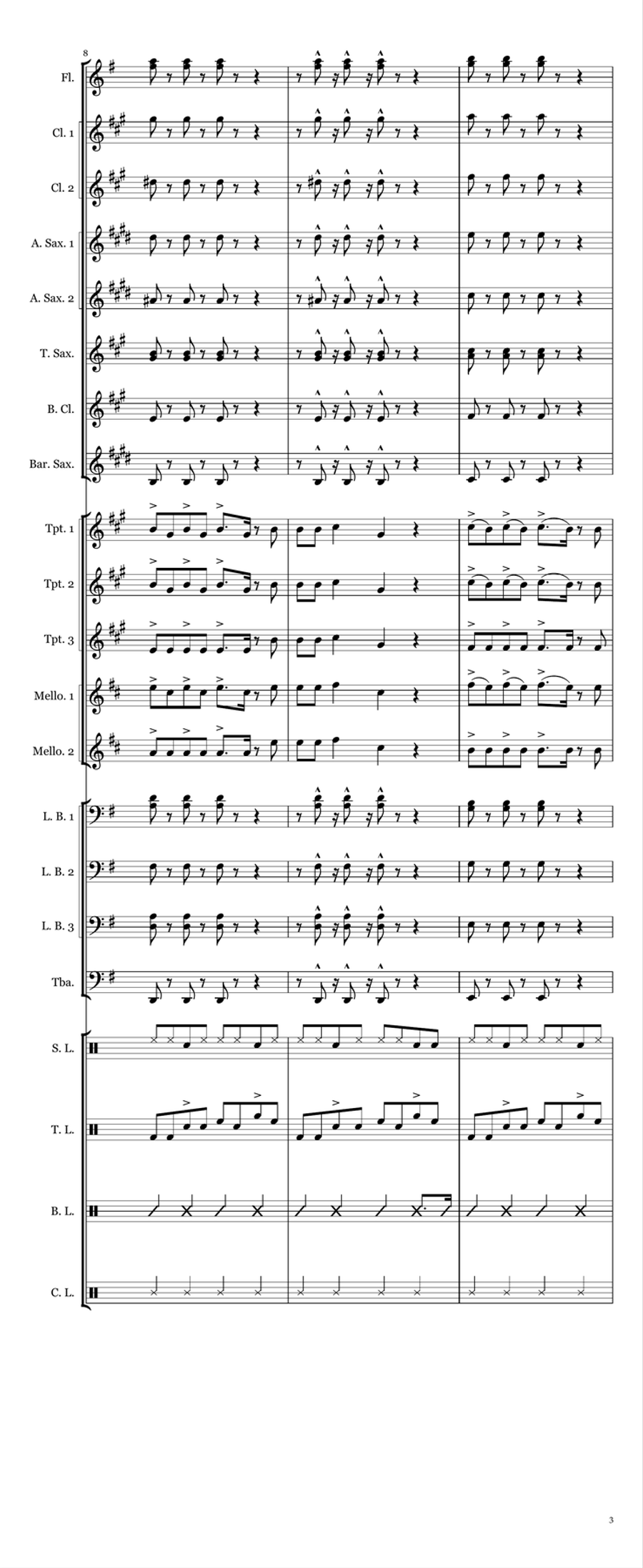 Say So Large Ensemble scores gallery preview page 3