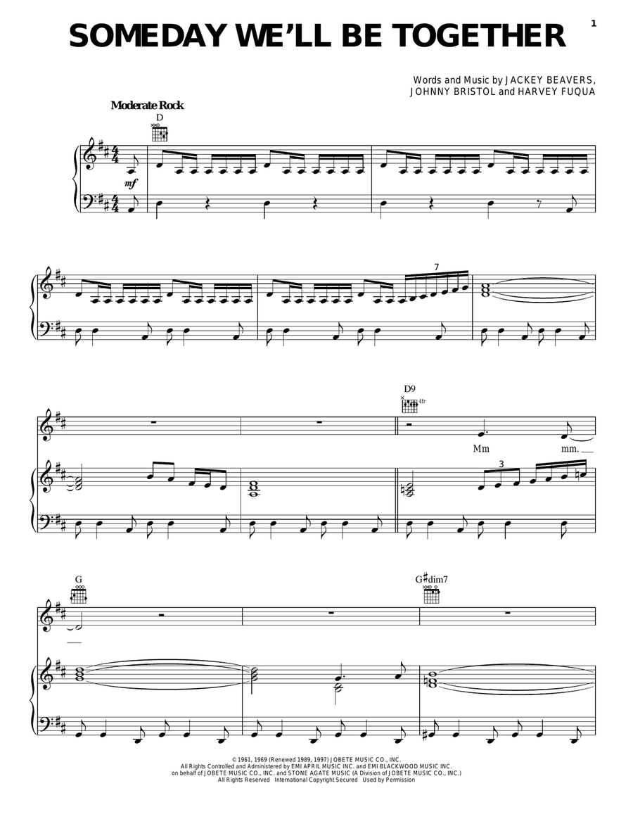 Someday We'll Be Together Acoustic Guitar scores gallery preview page 1