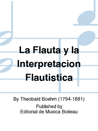 Book cover for La Flauta y la Interpretacion Flautistica