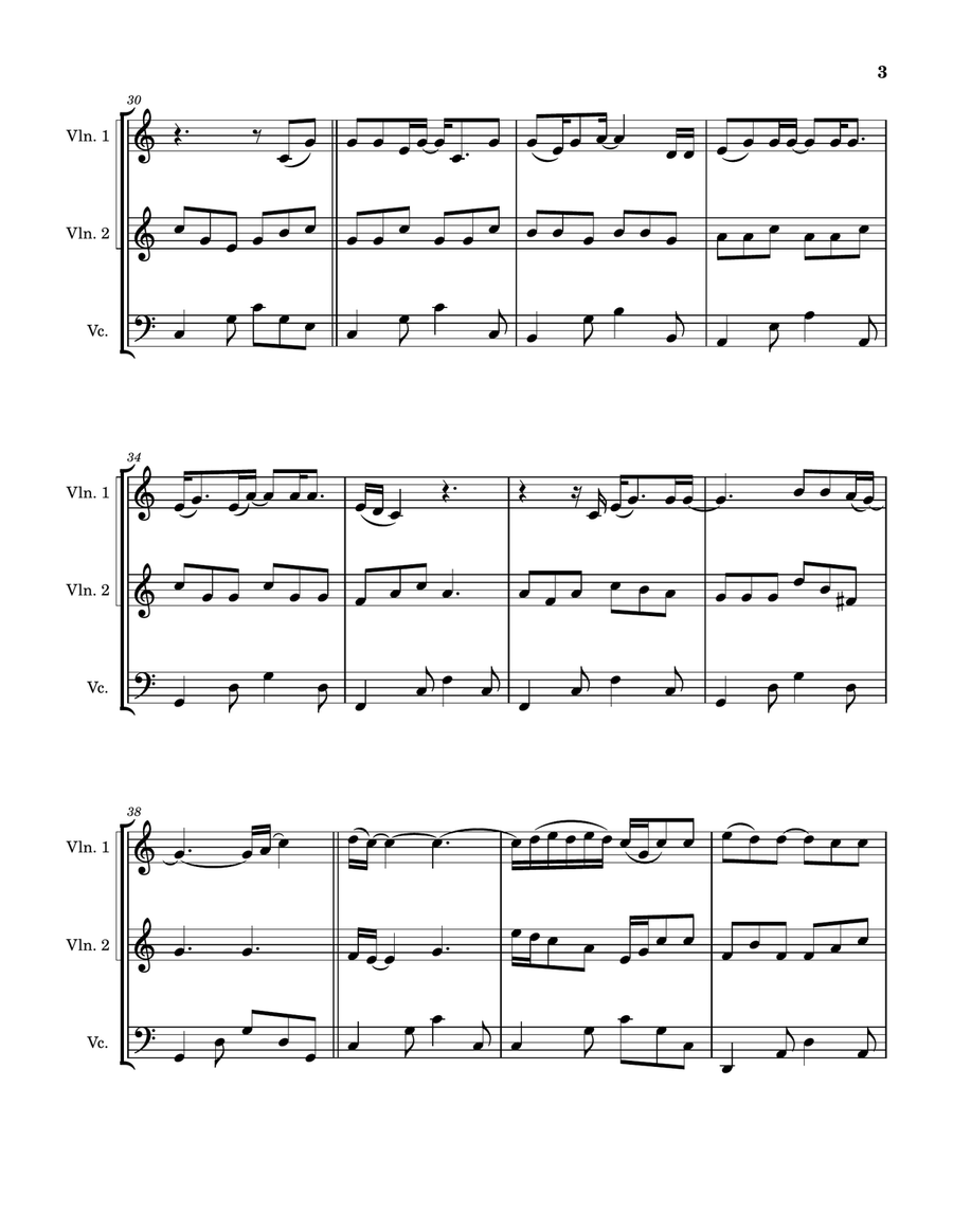 Beautiful Crazy String Trio scores gallery preview page 4