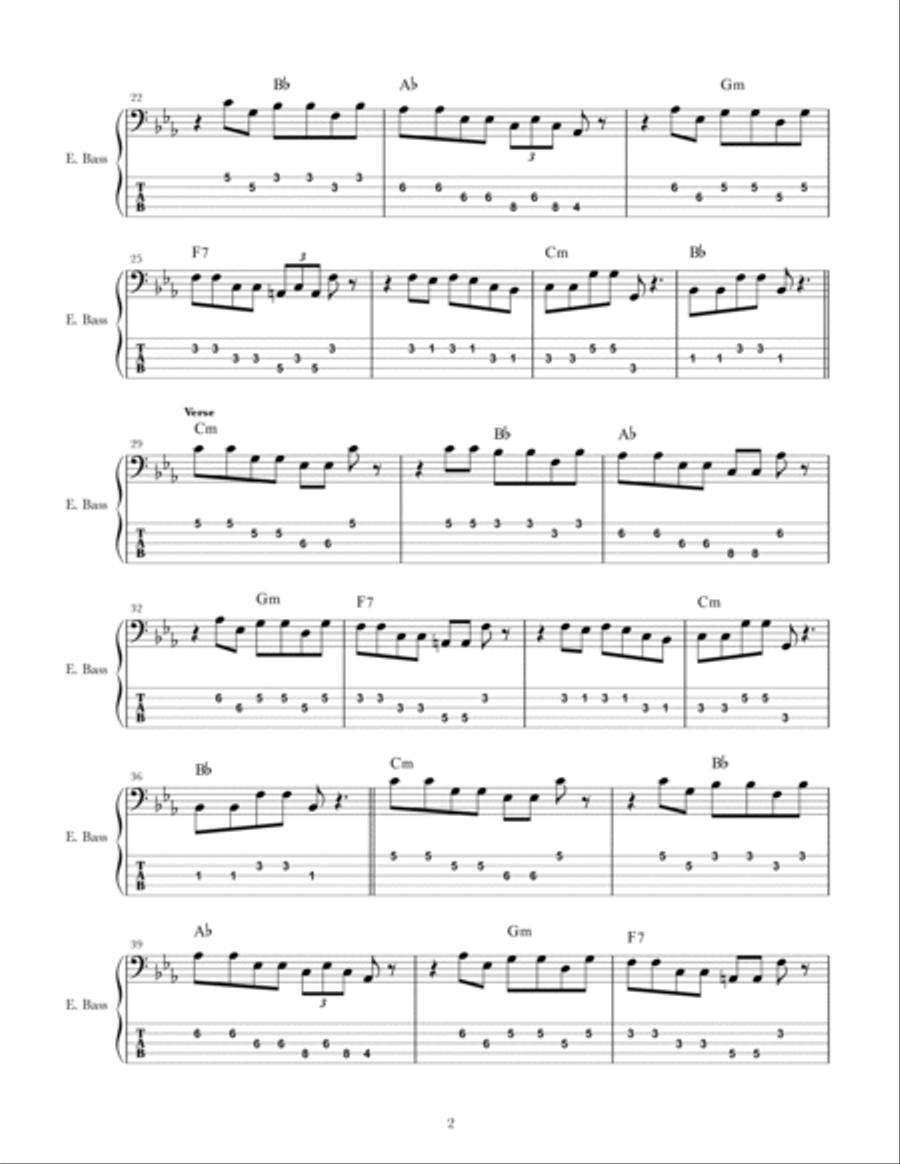 Master Blaster Bass Guitar scores gallery preview page 2