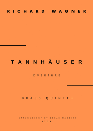 Book cover for Tannhäuser (Overture) - Brass Quintet (Full Score and Parts)