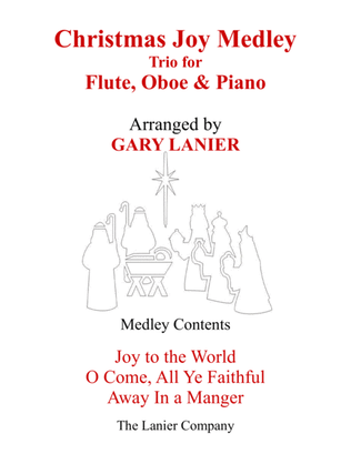Book cover for CHRISTMAS JOY MEDLEY (Trio – Flute, Oboe & Piano with Parts)