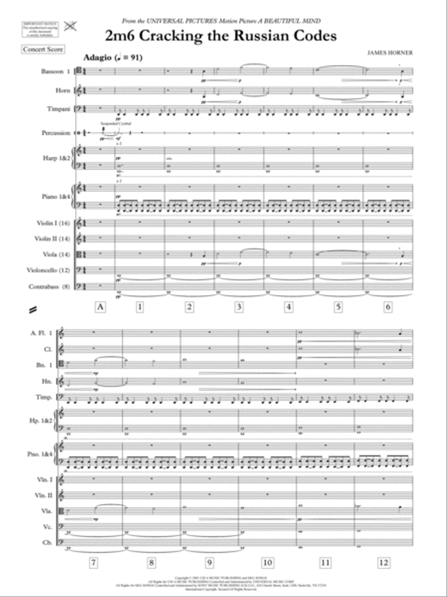 Cracking The Russian Codes - Score Only Full Orchestra scores gallery preview page 3