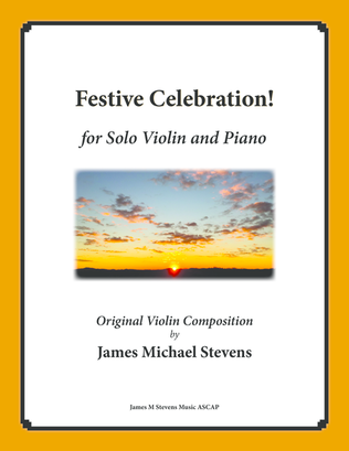 Book cover for Festive Celebration! (Solo Violin & Piano)