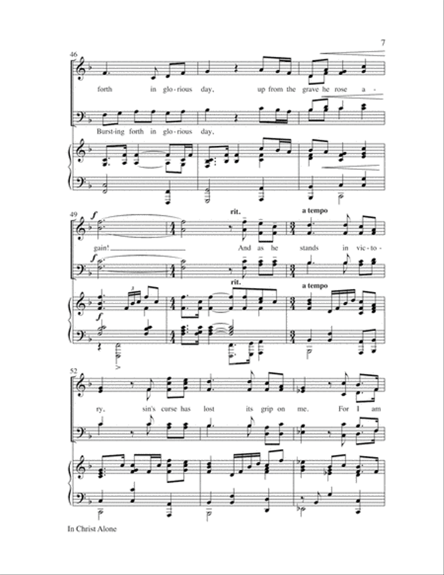 In Christ Alone 4-Part scores gallery preview page 7