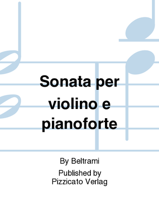 Sonata per violino e pianoforte