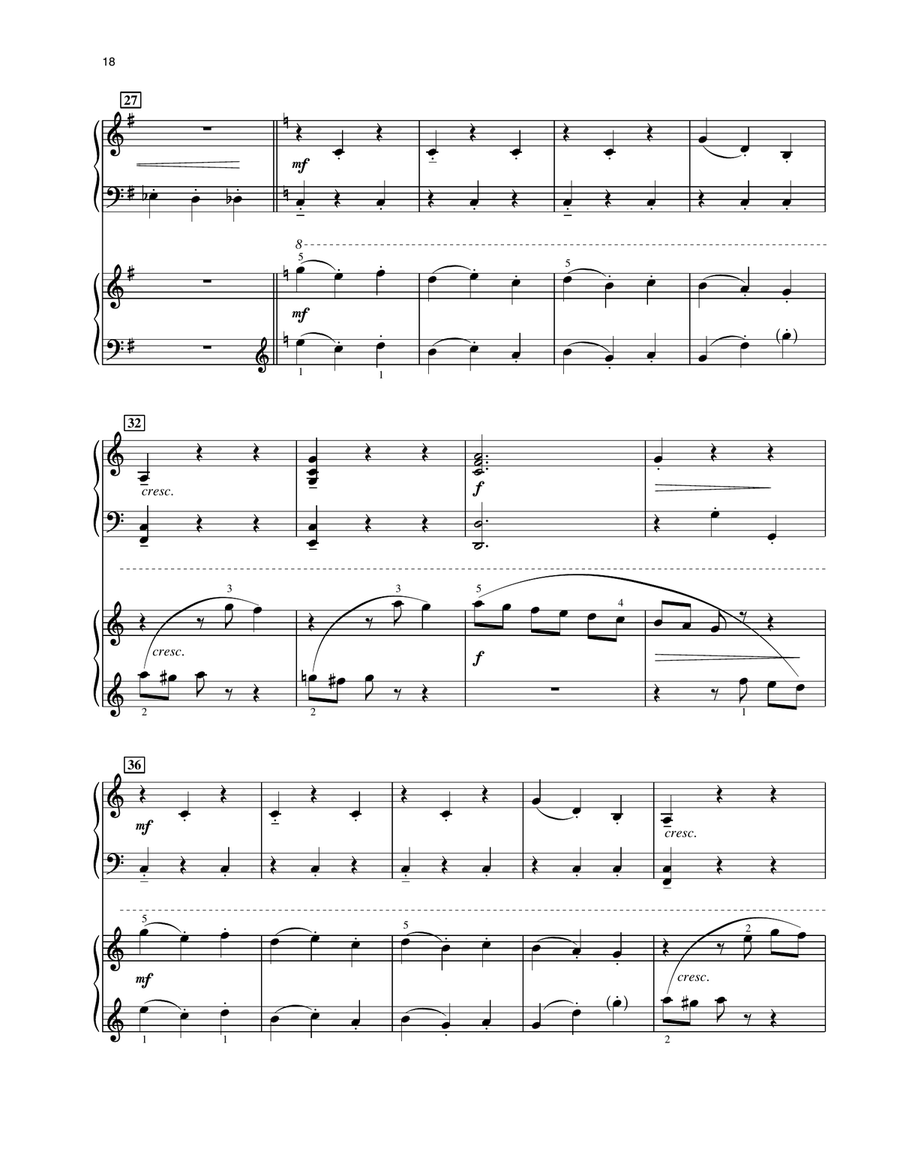 Presto Scherzo (from Presto Scherzo) (for 2 pianos) Piano Duet scores gallery preview page 3