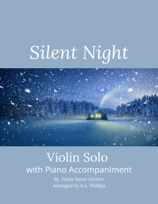 Book cover for Silent Night - Violin Solo with Piano Accompaniment