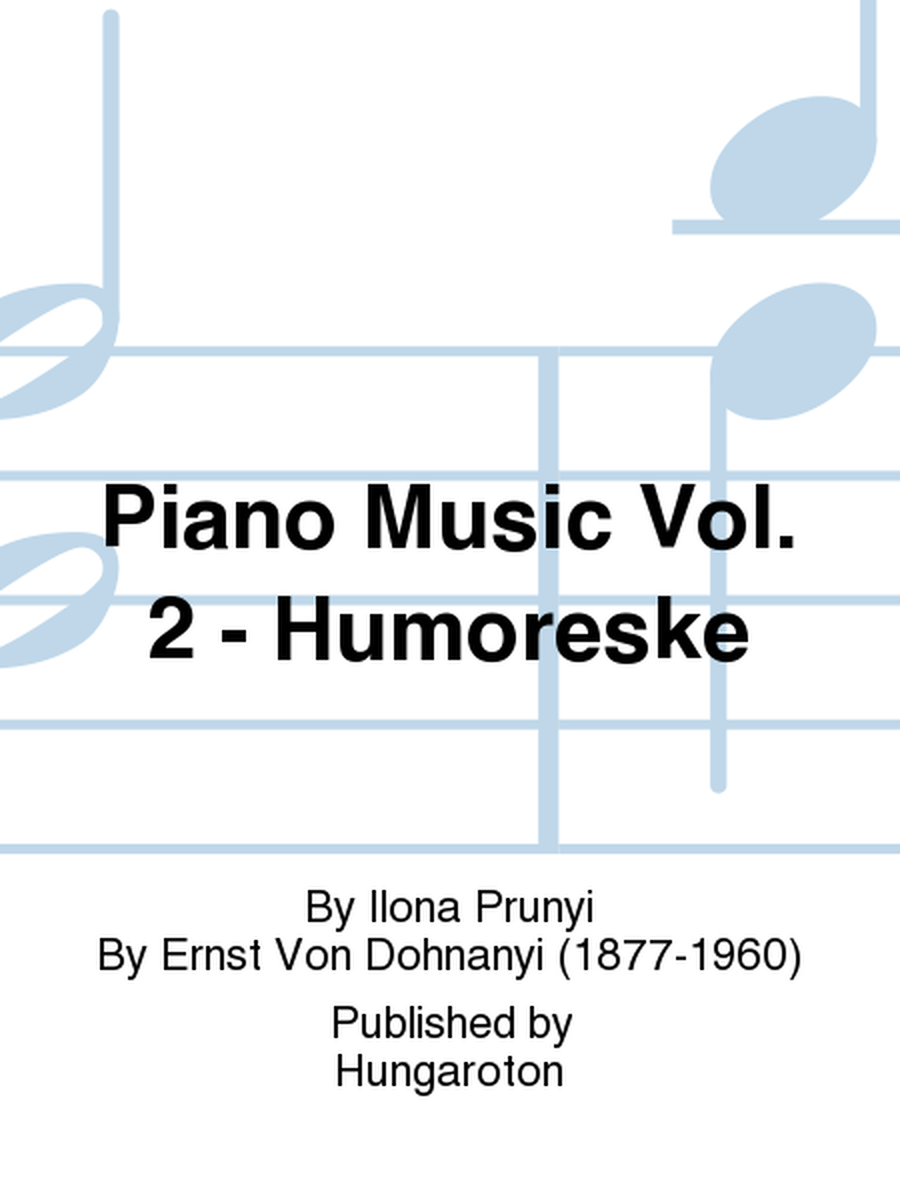 Piano Music Vol. 2 - Humoreske image number null