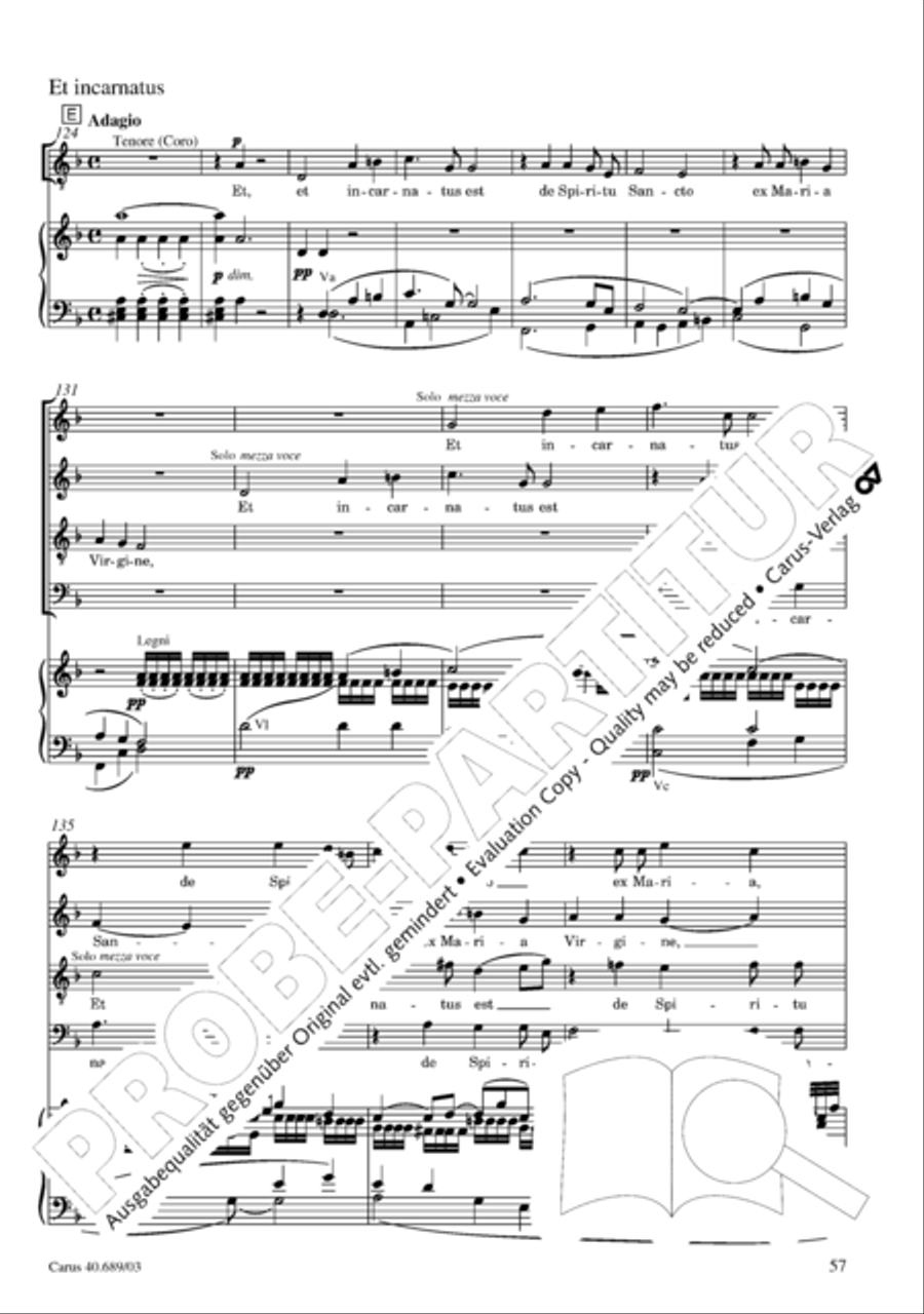 Missa solemnis Missa solemnis 4-Part scores gallery preview page 58