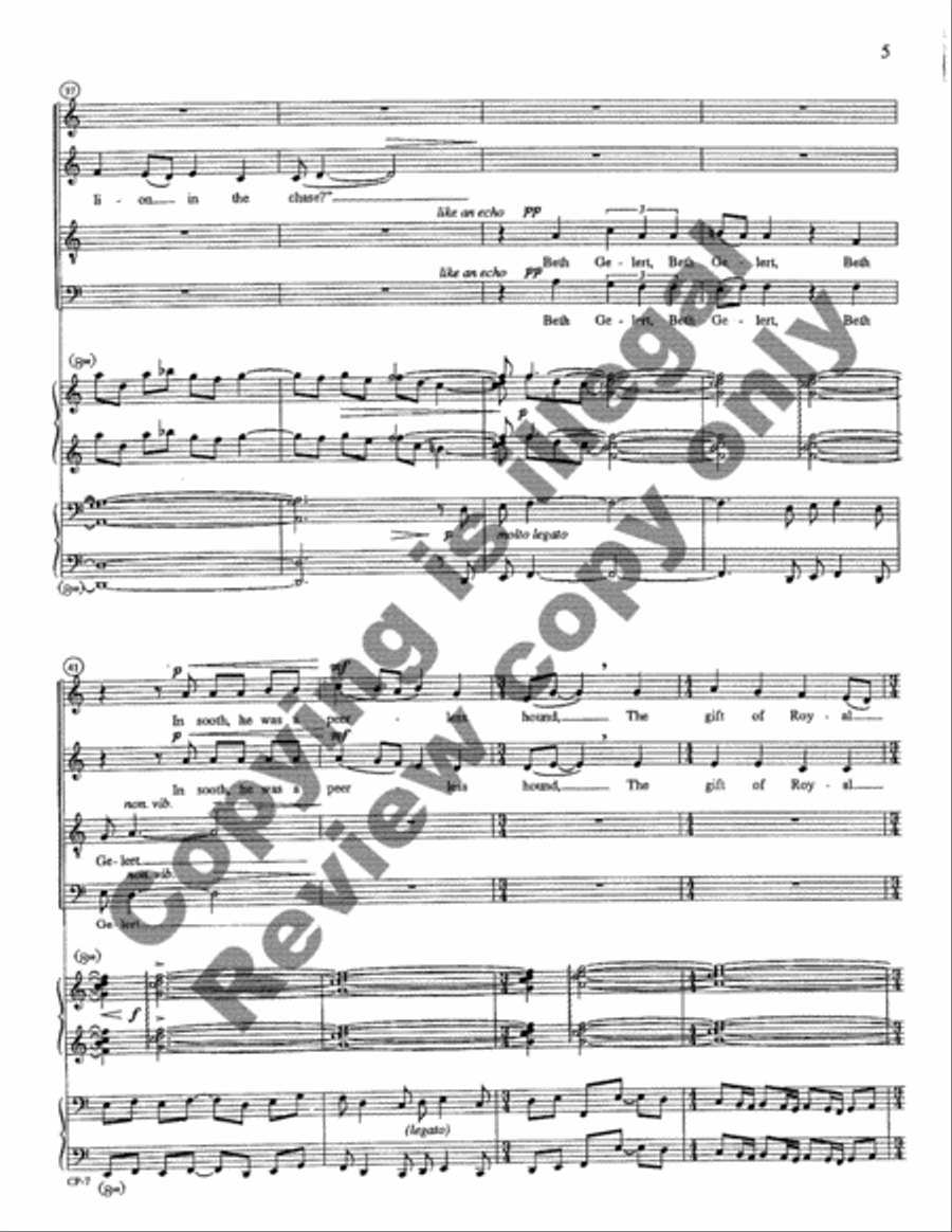 Beth Gelert 4-Part scores gallery preview page 26