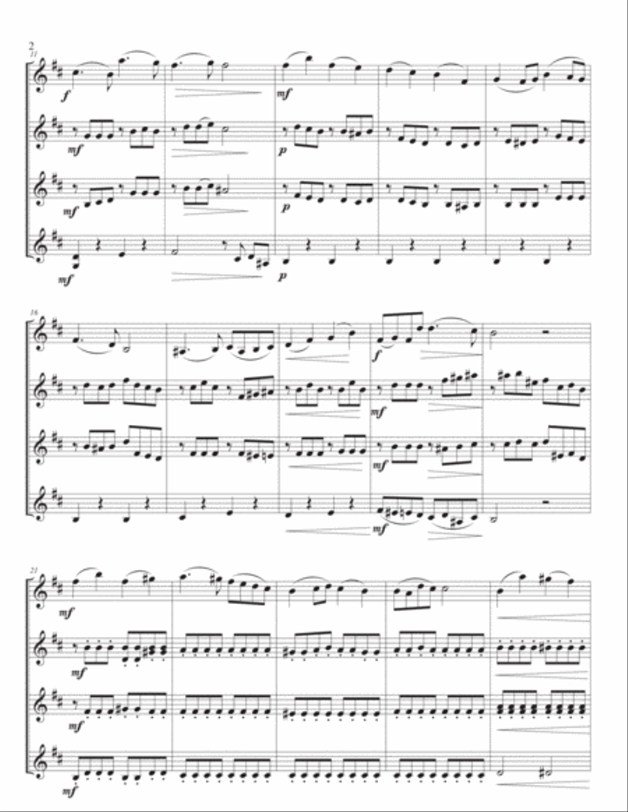 Concerto in b minor, Op. 35, for four violins Violin Solo scores gallery preview page 3