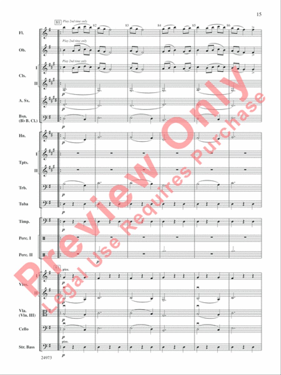 Capriccio Espagnol Full Orchestra scores gallery preview page 16
