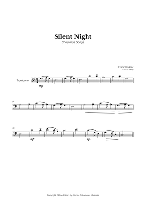 Silent Night for Easy Trombone Solo