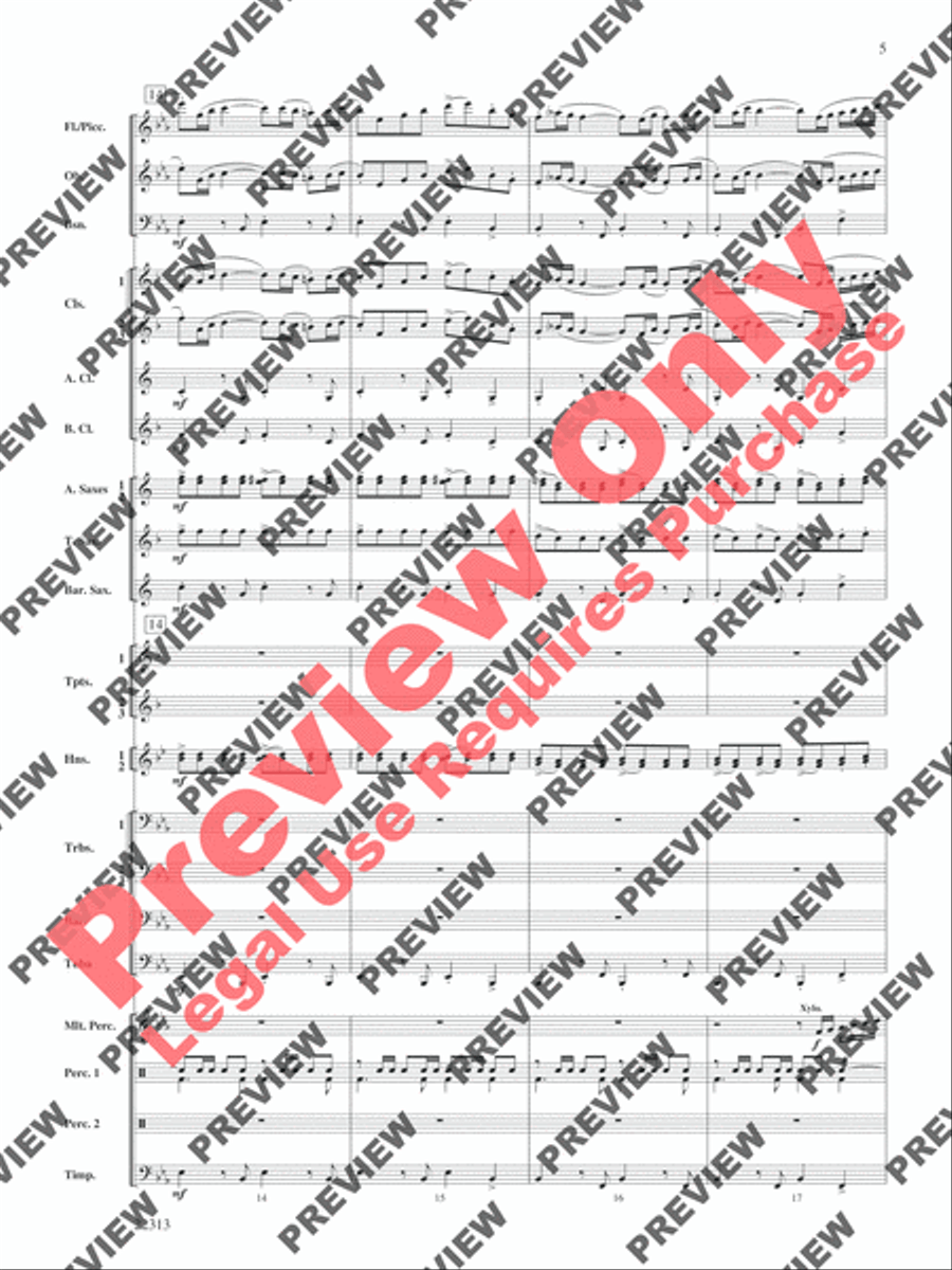 In the Center Ring Concert Band scores gallery preview page 6